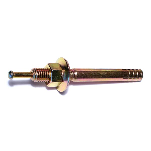 Midwest Fastener Nail Drive Anchor, 1/2" Dia., 4-3/4" L, Steel Yellow Zinc, 25 PK 05683 - main